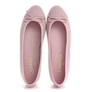 Chanel Pink Suede Ballerinas | Size 38
